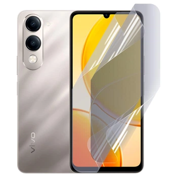 Антишпион приватная плёнка гидрогелевая для Vivo Y04 4G противоударная на виво у 04 4g прозрачная
