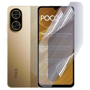 Антишпион приватная плёнка гидрогелевая для Xiaomi Poco C71 противоударная на сяоми поко ц 71 прозрачная