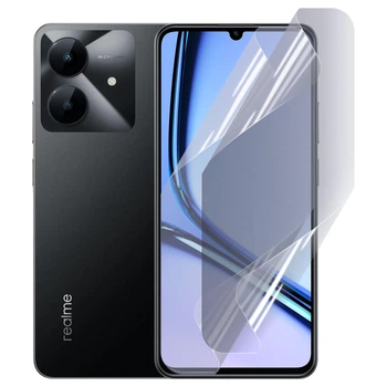 Антишпион приватная плёнка гидрогелевая для Realme Note 60x противоударная на реалми нот 60x прозрачная