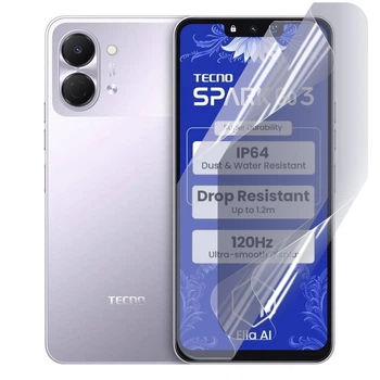 Плівка гідрогелева для Tecno Spark Go 3 глянцева протиударна на техно спарк гоу 3 прозора