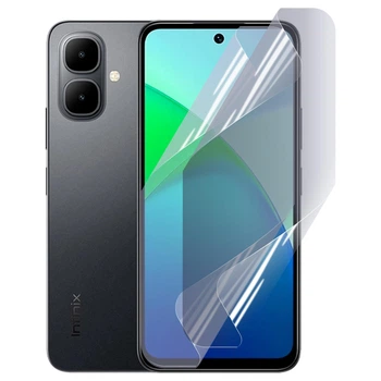 Плёнка гидрогелевая для Infinix Smart 10 (X6725) глянцевая противоударная на инфиникс смарт 10 (x6725) прозрачная