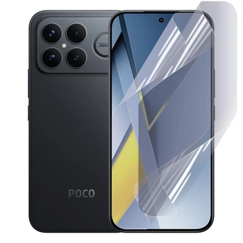 Антишпион приватная плёнка гидрогелевая для Xiaomi Poco F8 Ultra противоударная на сяоми поко ф 8 ультра прозрачная