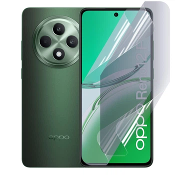 Антишпион приватная плёнка гидрогелевая для Oppo Reno 12F противоударная на оппо рено 12f прозрачная