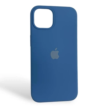 Чохол Silicone Case для Apple iPhone 13 темно-синій (силіконовий, захист камери)