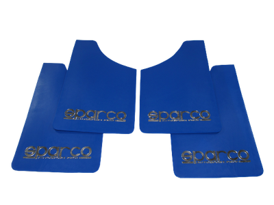 Брызговики SPARCO 360 х 220 мм, универсальные, синие, к-кт 4шт, мягкий капрон (35204)