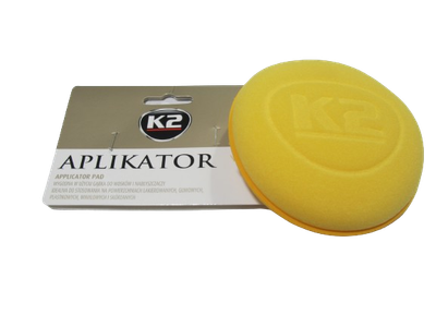 Губка-аппликатор для полировки K2 Gold Aplikator, для восков и полиролей, d 10см (62361)