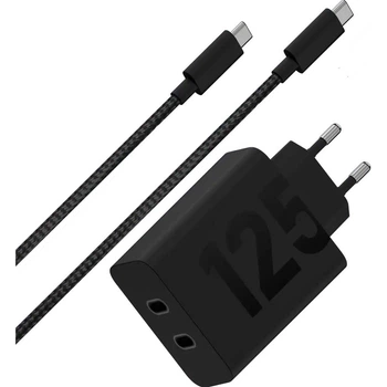 Сетевое зарядное устройство Motorola TurboPower 125W Duo Wall Charger Black (PG38C06632) [175931]