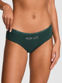Трусики хипстеры женские хлопковые Victoria's Secret 152882177 XS Зеленые (1161915772)