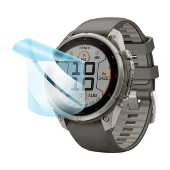 Защитная гидрогелевая пленка KitCut Watch на Garmin Fenix 9 Pro Solar 47mm на экран (глянцевая)