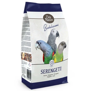 Deli Nature Birdelicious Parrots Serengeti - Полнорационный корм для всех видов крупных и средних попугаев с витаминами 750 г (5411860812491)