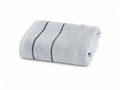 Рушник махровий TWL Soft 450 г/м2, 30*50 см, св.сірий