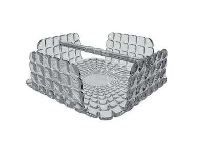 Серветниця Guzzini Tiffany Сіра пластикова квадратна 20 см (163-135-19870092)