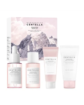 Дорожный набор для очистки и сужения пор SKIN1004 Madagascar Centella Poremizing Travel Kit (20ml+30ml+30ml+30ml)