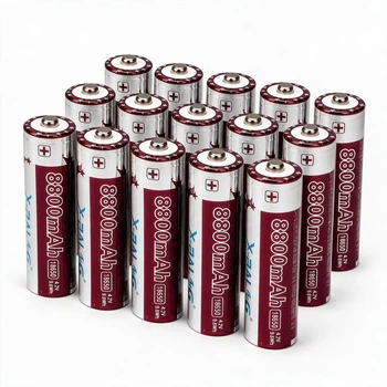 Перезаряжаемі акумулятори Li-ion 18650, 8800 мАг 4.2 В, комплект 15 шт