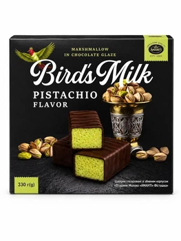 Конфеты Bird's Milk Pistachio Pistachio Amanti - птичье молоко в шоколадной глазури, 330 г