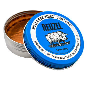 Помада для блиску волосся сильної фіксації Reuzel Blue Strong Hold Water Soluble High Sheen Pomade 95 гр (850047821973)