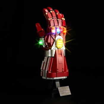 LED-комплект подсветки Cooldac Light Kit для LEGO 76223 Нано-рукавица Железного Человека (Iron Man Nano Gauntlet)
