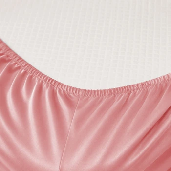 Простынь на резинке MirSon Tencel №02 Pink 80x200 см (2200009368813)