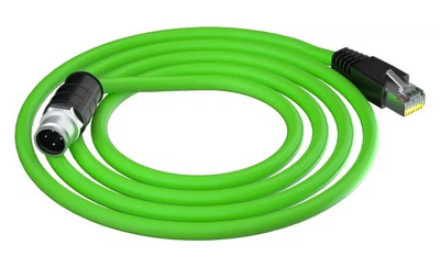 Патч-корд BOSENDE BSD-M12D Cat 6a M12 - RJ45 экранированный 3 м (BSD-M12D-03)