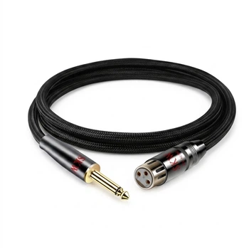 Мікрофонний кабель SKW ZD-03 XLR (гніздо) — Jack 1/4 (6.3 мм) 2 м