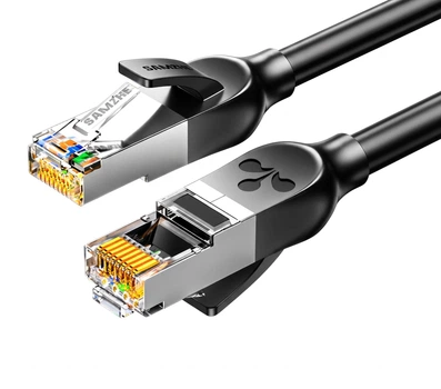 Патч-корд SAMZHE GD6A150 Cat 6a 10 Гбит/с медный 15 м Черный