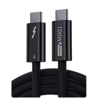 Кабель Biaze ZH232 Thunderbolt 4 Type-C - Thunderbolt 4 Type-C 40 Гбит/с 8K 60 Гц 100 Вт 1 м