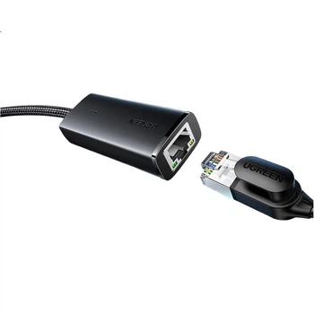 Сетевой адаптер Ugreen 15637 / USB Type-C / Gigabit Ethernet / Black