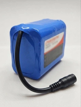 Аккумулятор Li-ion 7.4V 15600 mAh для прикормочного кораблика 6 элементов, литиевая аккумуляторная батарея с разъемом DC (123)