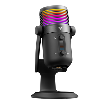 Микрофон Fantech MCX03 Leviosa Max конденсаторный с RGB подсветкой кардиоидный для стрима черный