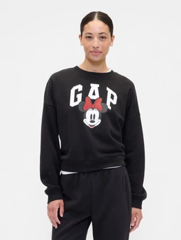 Свитшот на флисе женский GAP 77326000 L Черный (1161864719)