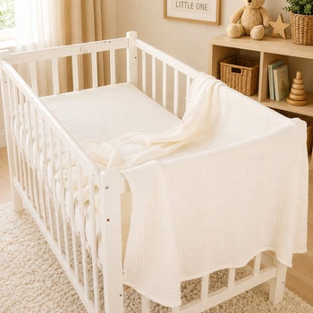 Плед детский MirSon №002 Pure Muslin Milk 150х220 см (2200013892885)