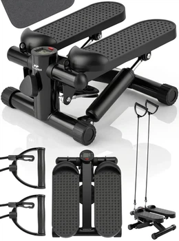 Степпер Scoopes BodyStep 114928 с эспандерами, LCD-дисплеем и ковриком, максимальная нагрузка до 100 кг