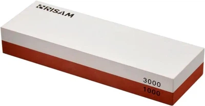 Точильний камінь Risam RW231 водний двосторонній 1000/3000 корунд для ножів, із силіконовою основою