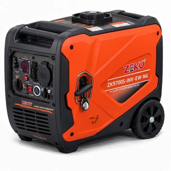 Бензогазогенератор инверторный Zeko ZK8700S-INV-W-NG, 4.5/5.0 кВт, газ/бензин, электростартер, чистая синусоида, медная обмотка