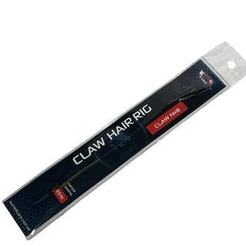 Готовый поводок в оплетке World4Carp с волосом POP UP hair rig крючок CLAW No8,w4002-8