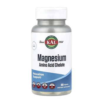 Магний хелат KAL Magnesium Amino Acid Chelate 220 mg 100 tabs (1086-2023-10-7032)