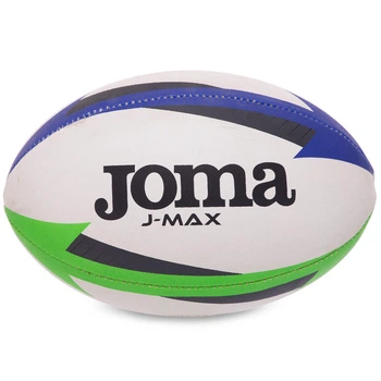 Мяч для регби юниорский Joma J-MAX 400680-217 размер 4 белый-синий-зеленый