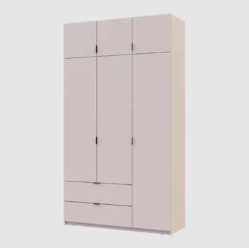 Розпашна шафа для одягу Doros Лукас Кашемір 3ДСП 135х50х240 (80737802)