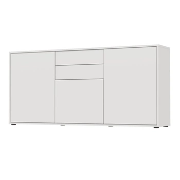 Комод підлоговий MEBLIBUD NICOLE з 2-ма шухлядами з 3-ма дверми 160X36X74 см Білий