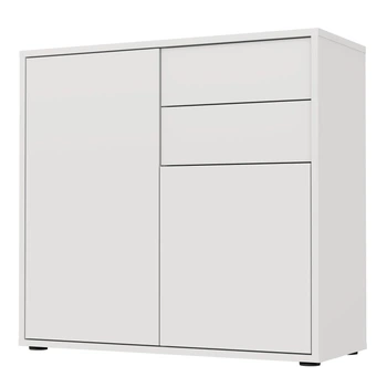 Комод підлоговий MEBLIBUD NICOLE з 2-ма шухлядами з 2-ма дверми 79X36X74 см Білий