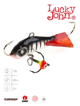 Балансир Lucky John BALTIC 10г 40мм морозостойкий пластик 12HRT