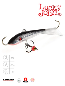 Балансир Lucky John FIN 5 70 мм морозостойкий пластик цвет 13H