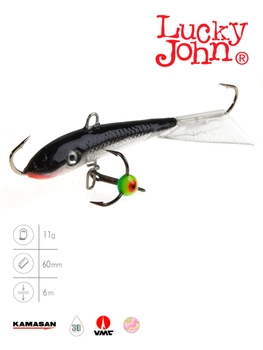Балансир Lucky John FIN 4 60 мм морозостойкий пластик цвет 13H