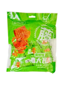 Упаковка мини латяо острая вегетарианская Spicy LAMESHAO Mini-Latiao Green Big pack