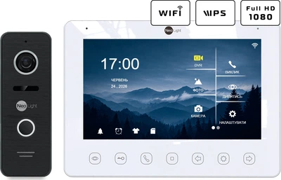 Комплект видеодомофона NeoLight NeoKit HD WF Black