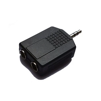 Переходник Roxtone RA-042 2 x Jack 6.3 stereo female (мама) - Jack 3.5 stereo male (папа)