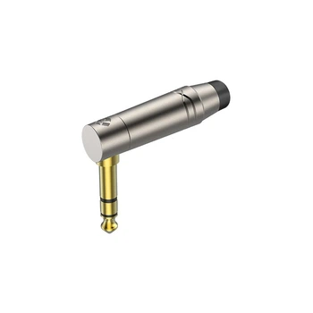 Разъем Roxtone RJ3RPPBKNG Jack 6.3mm (stereo) угловой
