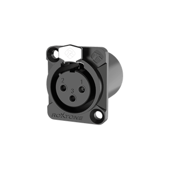 Роз'єм Roxtone RX-3FDWP-BG XLR панельний female (мама) вологостійкий