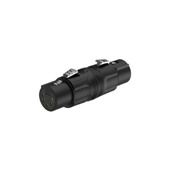 Переходник Roxtone RA-5X-FF-B 5P XLR female (мама) - 5P XLR female (мама)