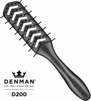 Щетка для волос Denman D200 The Skeleton Vent, черная